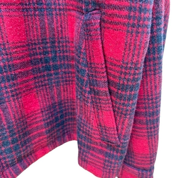 Sorel‎ Wool Coat Red Black Plaid Full Zip Pockets Outdoors Mens Size XL - Picture 3 of 8
